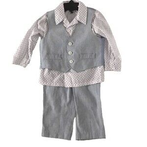 TFW Infant Boys Lightweight 3-Piece Dress Suit Set Formal Outfit 12m
